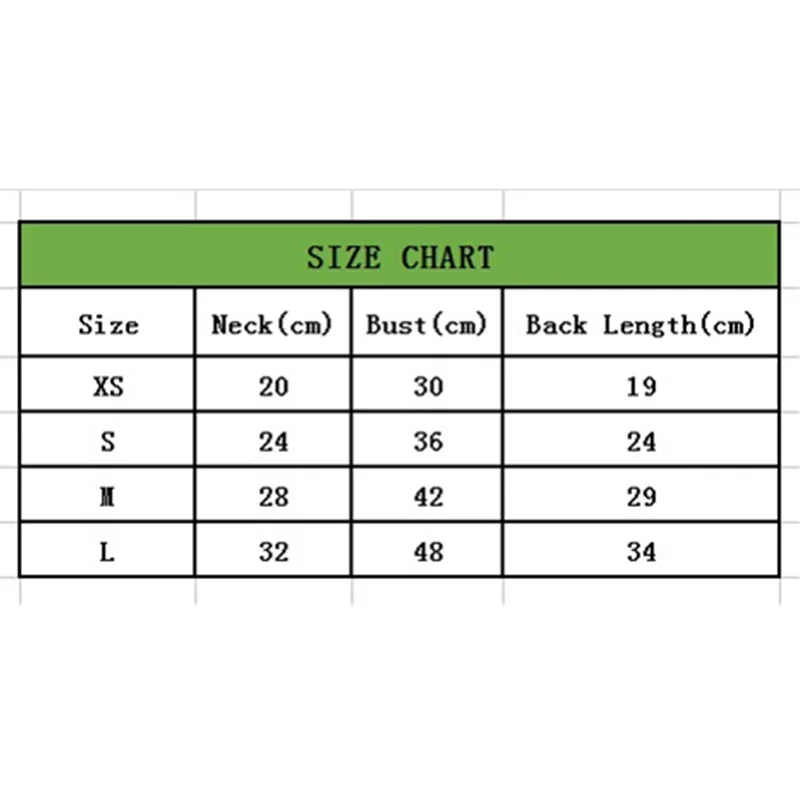 Puppy Paw Size Chart