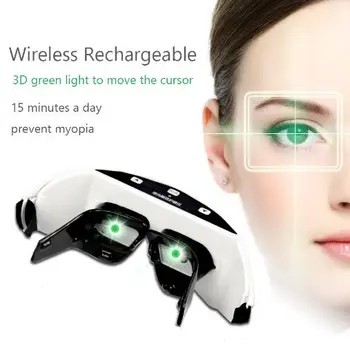 

Child Myopia Treatment massager Rechargeable Green Light Eye instrument Wireless 3D Restore vision Eye Massager eye glasses
