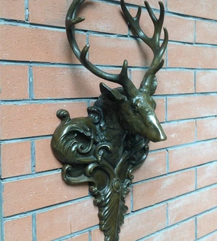 

Art Deco Sculpture Bucks Head Ornaments Bronze Statue