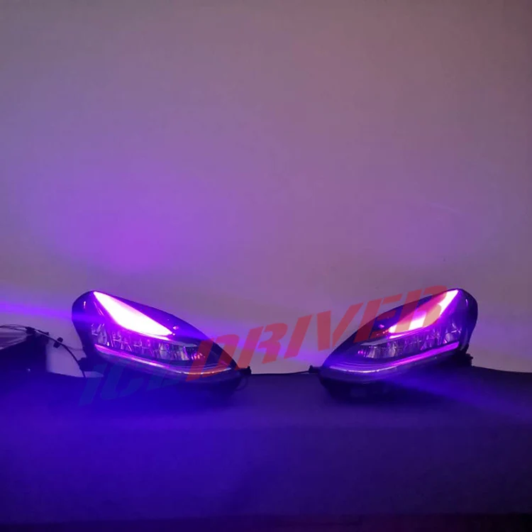 Icedriver для Tesla модель 3 DRL RGB многоцветный светодиодный панели дневные ходовые огни демон глаз дьявол освещение для глаз модуль фары