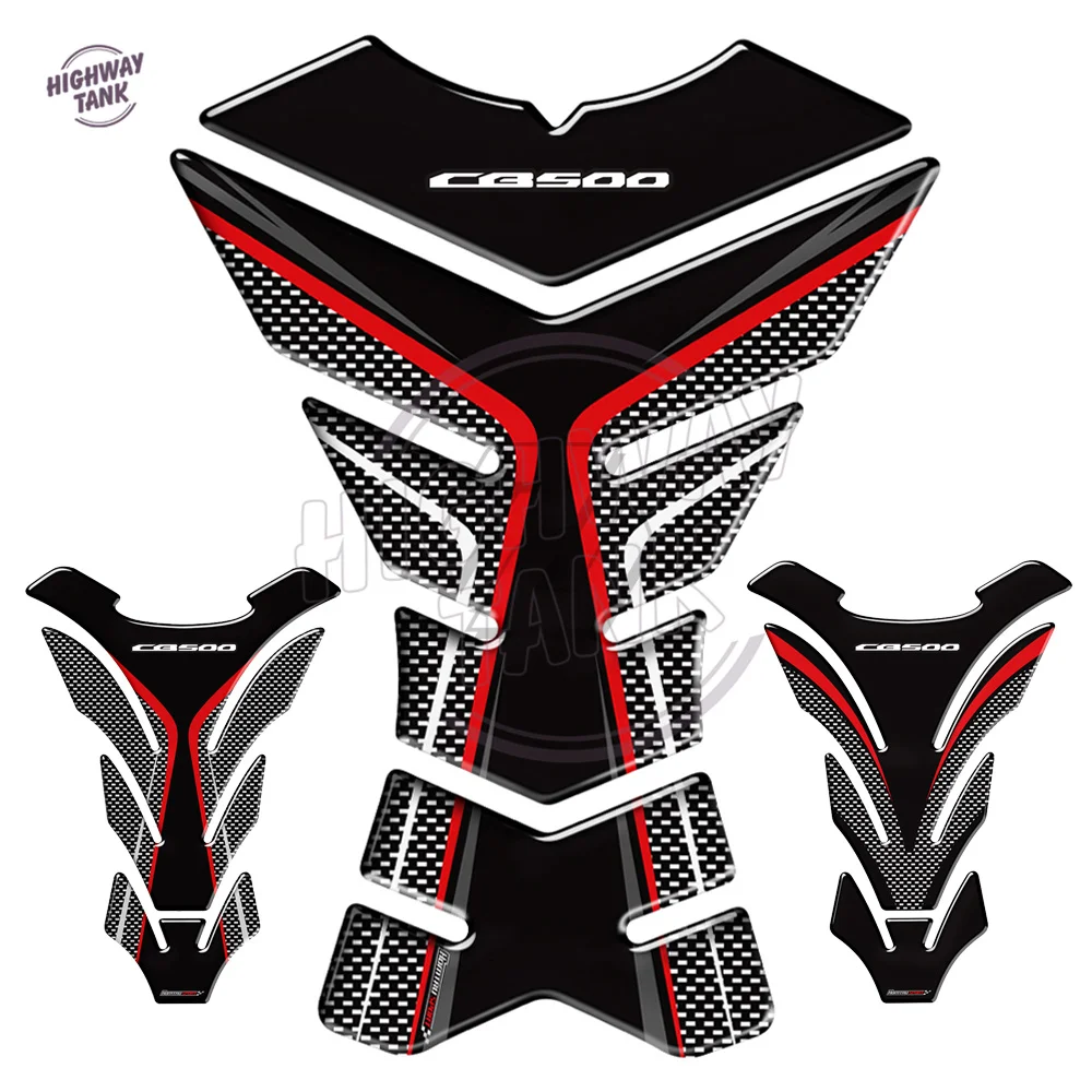 Autocollants De Protection Pour Réservoir De Moto, 3d, Pour Honda Cb500