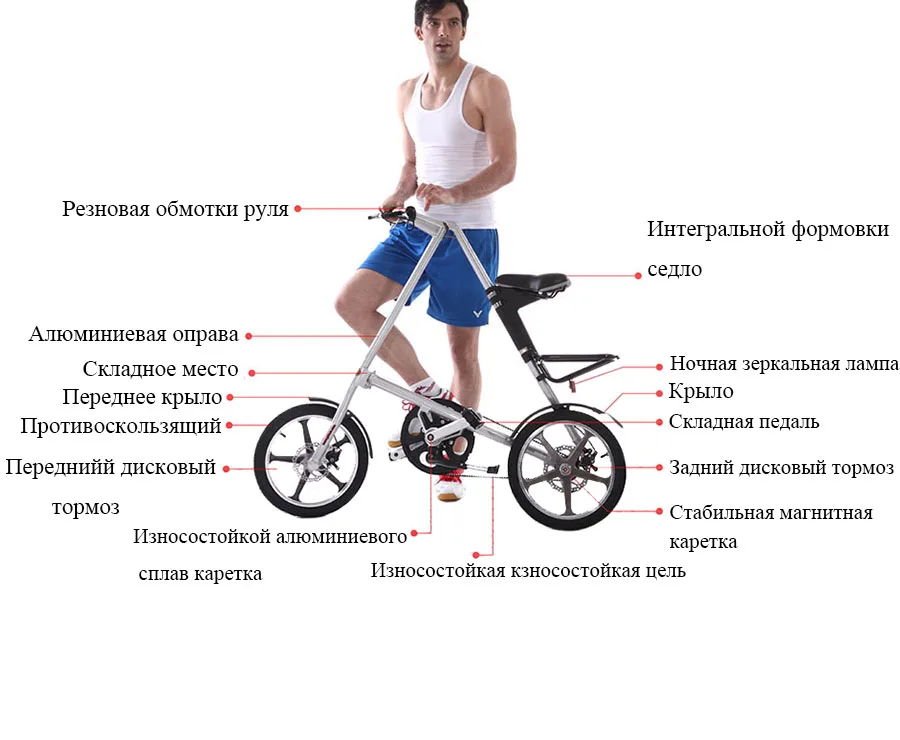 Cheap Road Bicycle Folding Bike 16 inch 14 inches bike wheel ,BXW  Complete Road Bike, Retro frame plating frameType 3