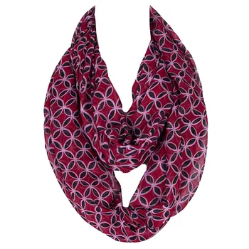 

2019 Fashion Women Ring Pop Colour Femme Flowers Print Polyester Infinity Scarves Snood Hotsale Wholesale Voile Echarpe Cape