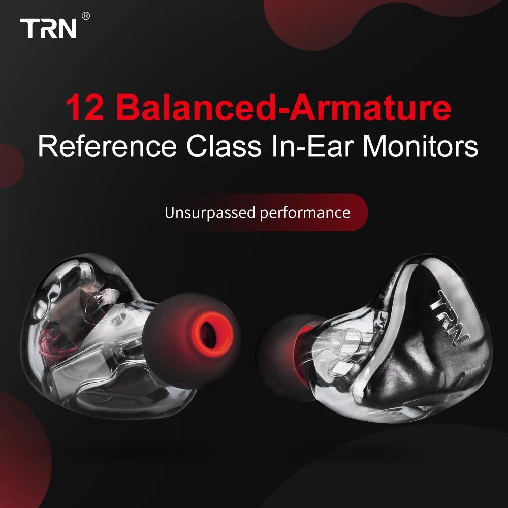 

TRN X6 6BA Monitor Headphones Balanced Armature Driver Hi Fi Stereo Wired Sport Earphone Professional Dj Earbuds 2Pin Detachable