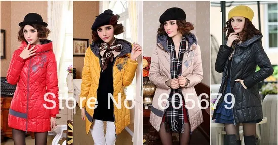 2013 new feather padded cotton printing Slim female 88078 | Женская одежда
