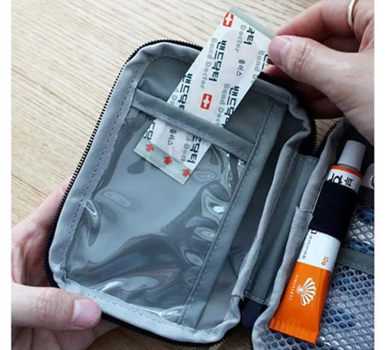 Функциональная портативная аптечка для первой помощи, аксессуары для путешествий, для экстренных случаев, для лекарств, хлопковая ткань, сумка для первой помощи, чехол для таблеток, коробка для разветвителей