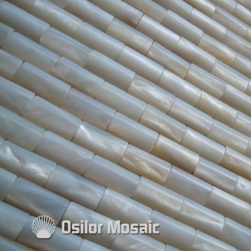 Мозаичная плитка белого цвета с изображением природного китайского