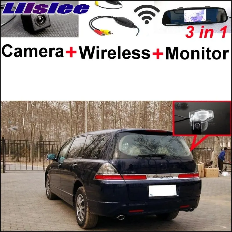 

Liislee 3 in1 Special Rear View Camera + Wireless Receiver + Mirror Monitor DIY Back Up Parking System For Honda For Odyssey