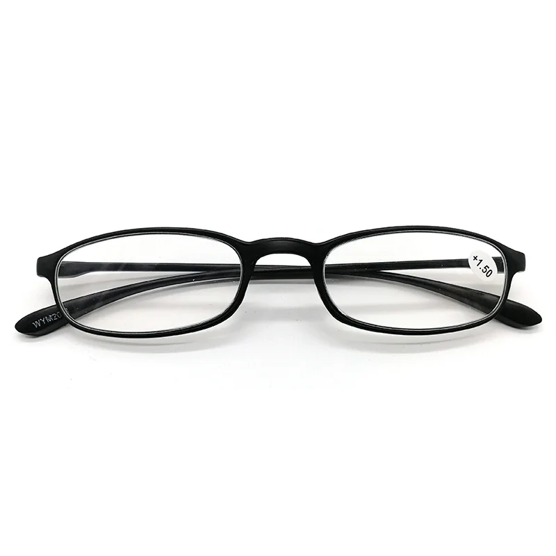1.5 50-54 Years Black Half-Rim Metal Frame Prescription Eyewear with Case Reading Glasses for Men