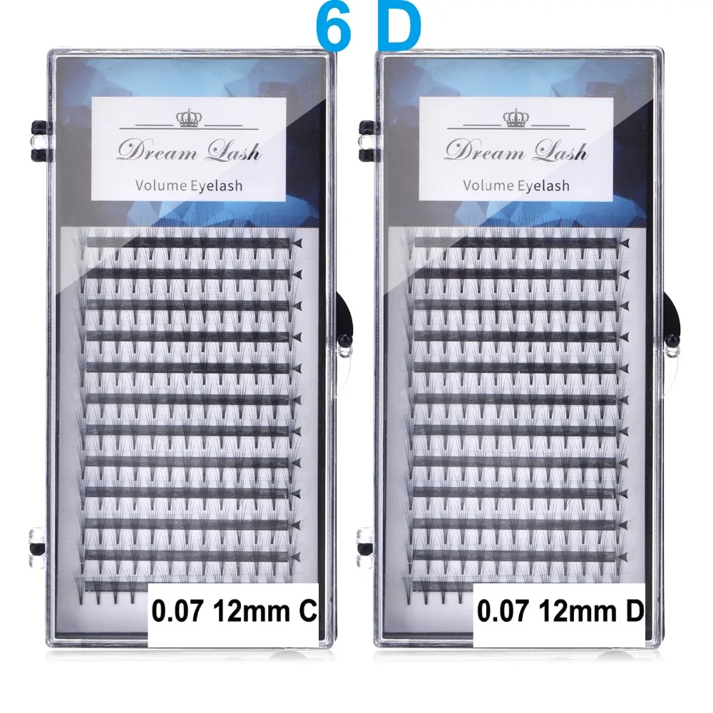 

6D Volume Cilios Mink Eyelashes Premade Russian Cluster Fans False Individual Cluster Eyelash Extension Premium Eye Makeup Tool