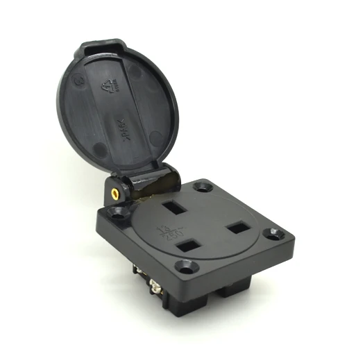 UK Standard AC power socket 250V 13A IP54 Industrial Durable Waterproof Dustproof Individual