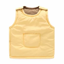 Children’s Clothing Kids Waistcoat 2016 both sides to wear in the children’s cotton-padded jacket vest boys and girls vest warm