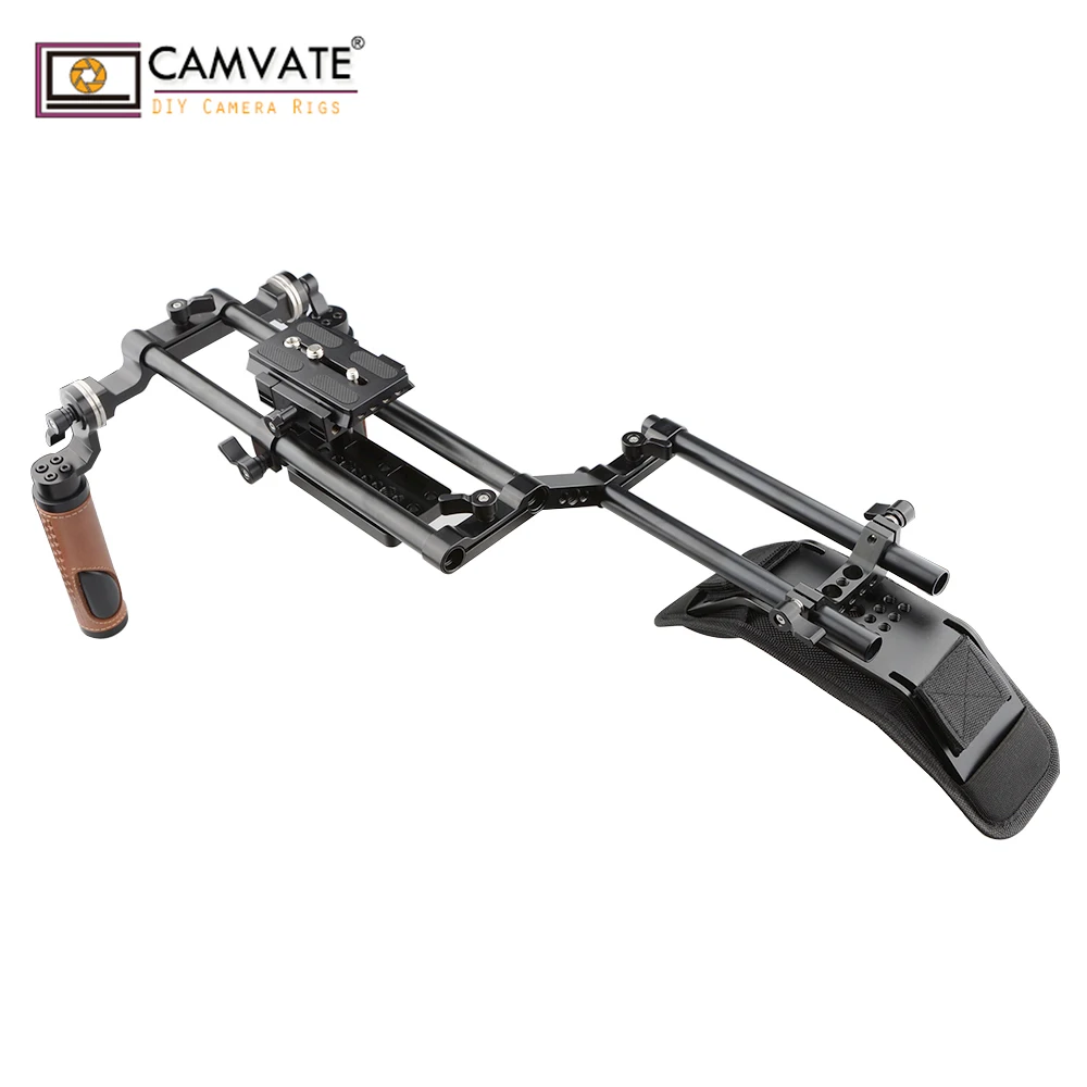  CAMVATE Ergonomic Design Good Dslr Shoulder Rig for DSLR and Camcorder C1769 camera photography acc