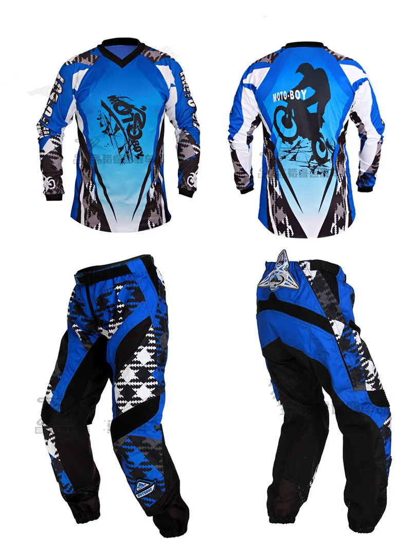 Индивидуальные 1 комплект moto Защитное снаряжение для мужчин moto rcycle езда Ropa moto крест брюки и Джерси мужская одежда M, XXL