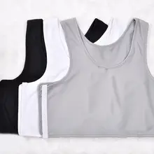 Горячая дышащая Пряжка короткая грудь/грудь бандаж Транс корсетный корсет для мальчиков и девочек короткий однотонный топ мужская одежда