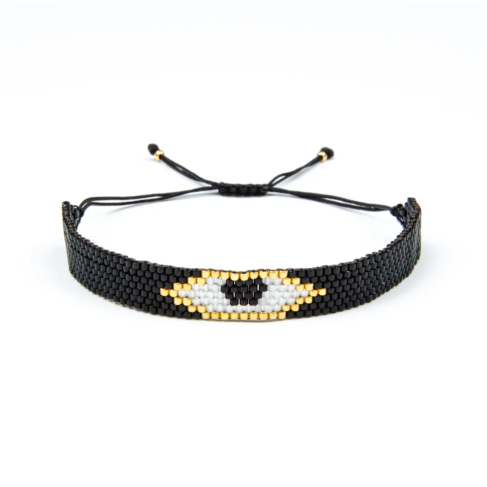 Go2boho MIYUKI браслеты Турецкий Дурной глаз браслет любовь Pulseras Mujer сердце ювелирные изделия для женщин Bileklik Кристалл кисточкой Новинка