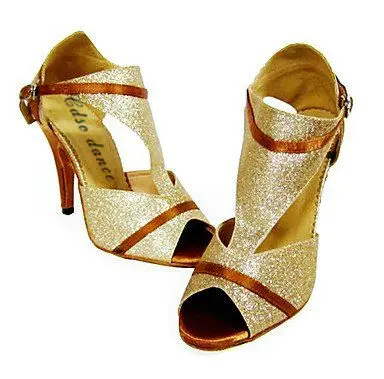 Cdso/ и розничная ; обувь для сальсы на высоком каблуке; Женская атласная обувь для латинских/золотых танцев