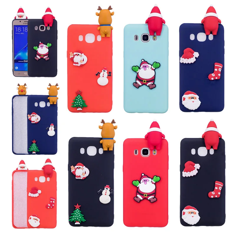 

Christmas Cute Santa Claus Elk Snowman Phone Case For Samsung Galaxy S9 Plus S8 J3 J4 J5 J6 J7 2016 A5 A7 2017 A6 A8 2018 Cover