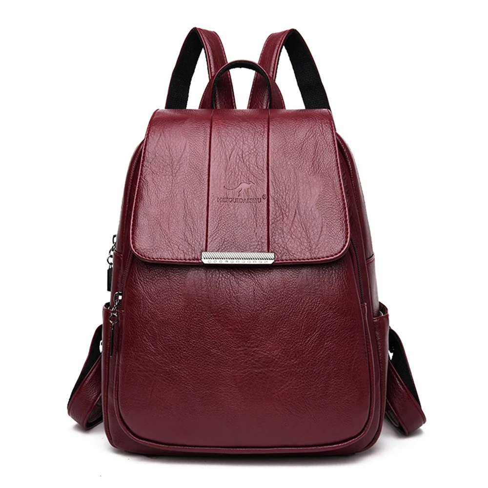 Sac A Dos Femme Hot Women Backpack Female High Quality Leather Bagpack For Women Fashion School Bags Backpacks Bolsa Feminina