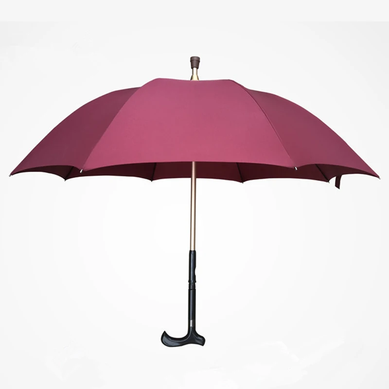 Cena Mężczyźni parasol kreatywny trzciny wspinaczka parasolka z długim uchwytem parasol mężczyzna antypoślizgowe kijki trekkingowe męskie wiatroszczelne parasole sprzęt przeciwdeszczowy