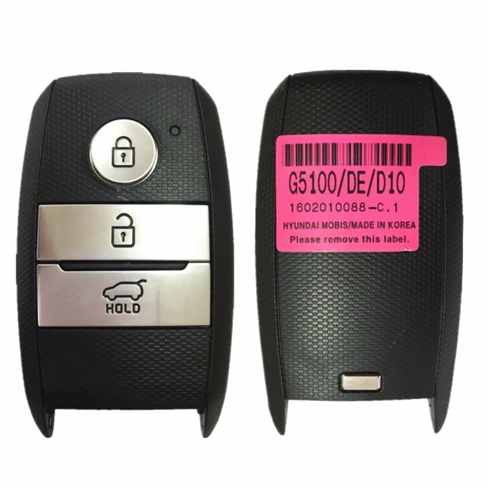 

For Kia 95440G5100 95440 G5100, New Genuine KIA Niro Genuine Smart Key Remote Blade 2016 3 Button 433MHz 95440-G5100