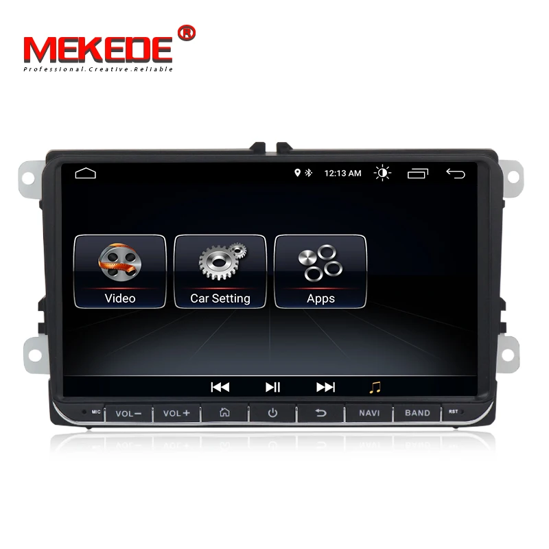 Cena Mekede samochodowy odtwarzacz multimedialny 2 Din samochodowy odtwarzacz dvd dla VW Volkswagen Golf Polo Tiguan Passat b7 b6 SEAT leon Skoda Octavia Radio GPS DAB