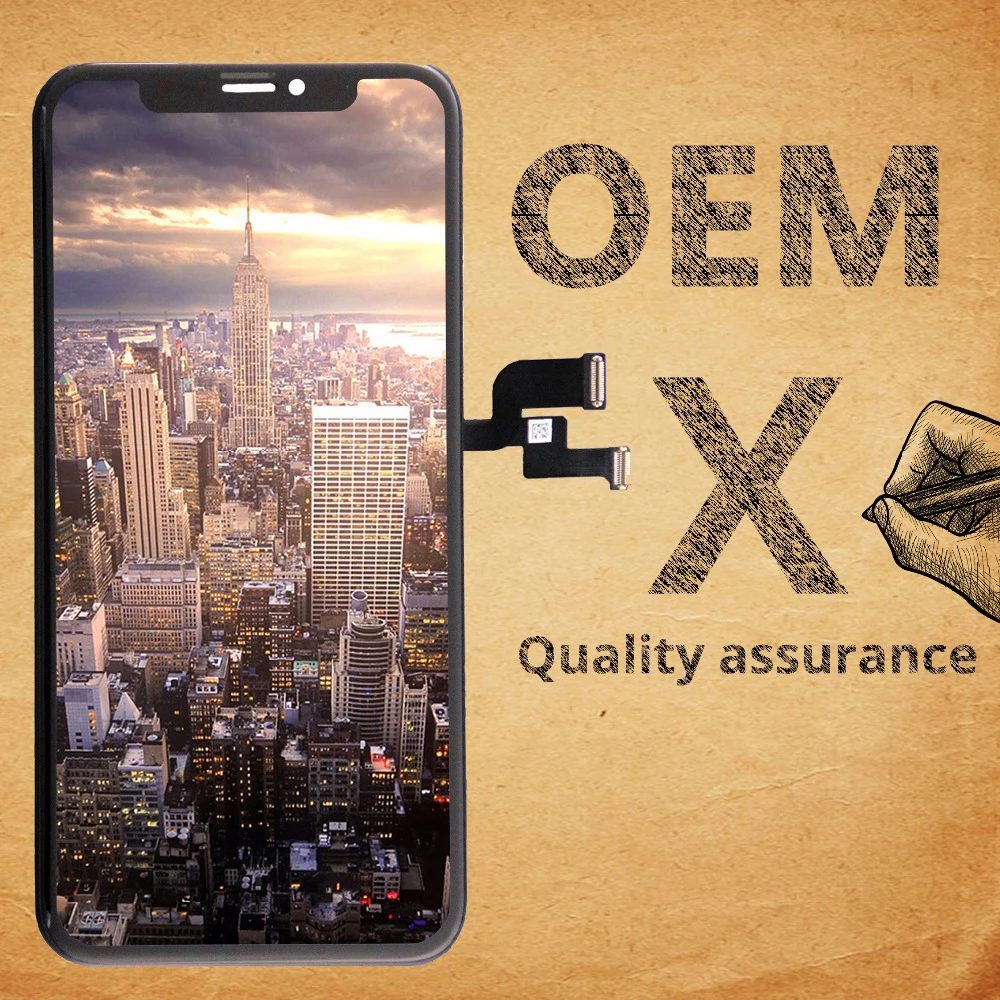 100% тест OEM AAA Pantalla для iPhone X LCD AMOLED дисплей сенсорный экран Запасные части