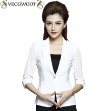 Весна и лето женский деловой Блейзер Женский Тонкий Блейзер большого размера женский модный элегантный блейзер с одной пряжкой X469