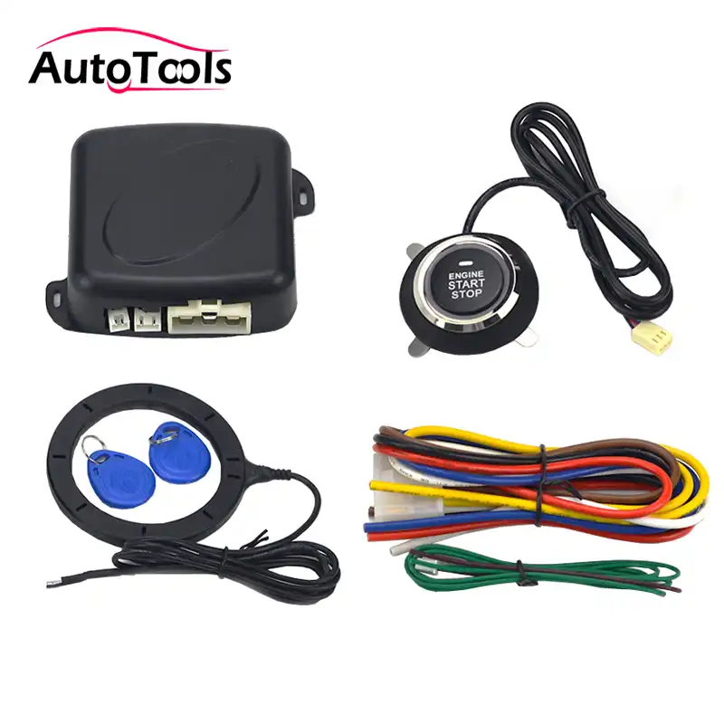 Auto Car Alarm Engine Starline Push Button Start Stop RFID Lock