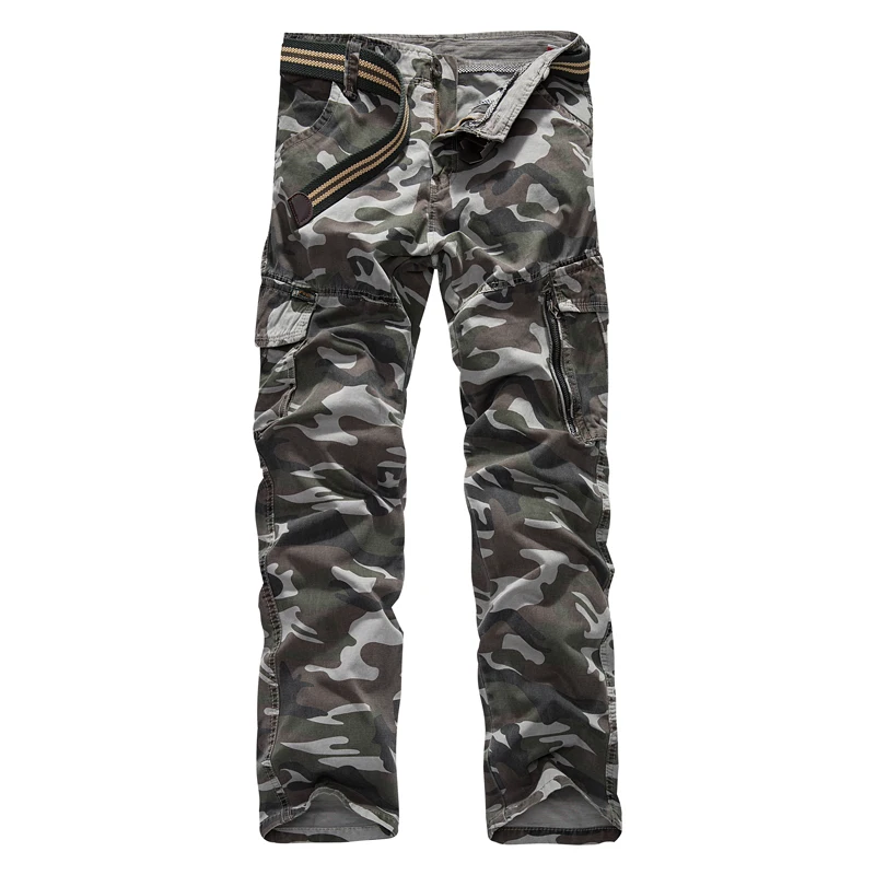 white Sueltos Green Hombre Ejército Army Recto Camuflaje Algodón Casuales Pantalones Nuevo Táctico De Militares Hombres Bolsillos khaki 6waqtH
