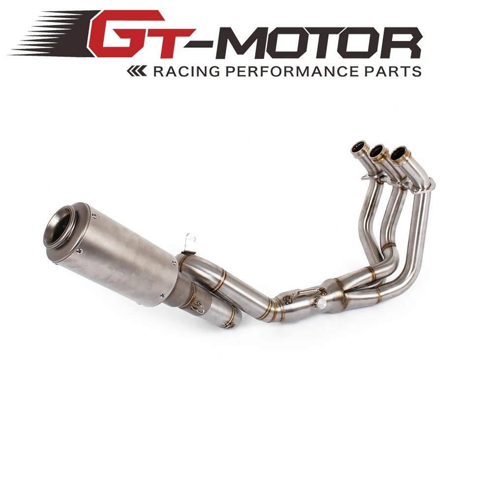 GT Motor - Exhaust Full system FOR YAMAHA FZ-09 MT-09 FZ 09 MT 09 2014-2017 with Muffler (not for tracer) GT Motor - Exhaust Full system FOR YAMAHA FZ-09 MT-09 FZ 09 MT 09 2014-2017 with Muffler (not for tracer)