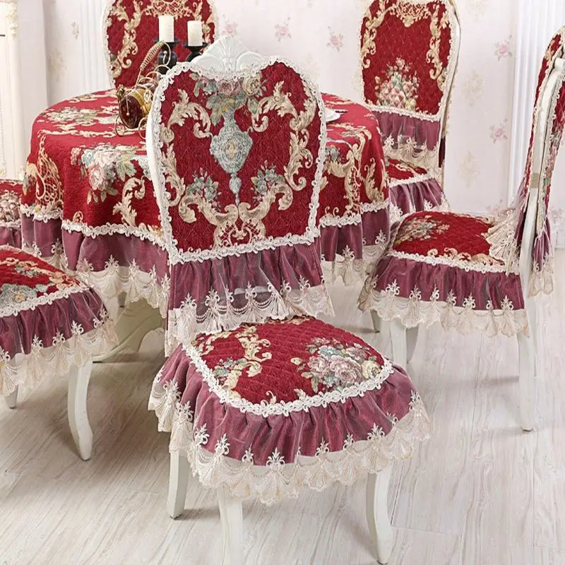 New Arrival Red Europe Lace Floral Home Kitchen Party Tablecloth Set Suit Table-cloth Rectangular Round Table Cloth Chair Cover New Arrival Red Europe Lace Floral Home Kitchen Party Tablecloth Set Suit Table-cloth Rectangular Round Table Cloth Chair Cover
