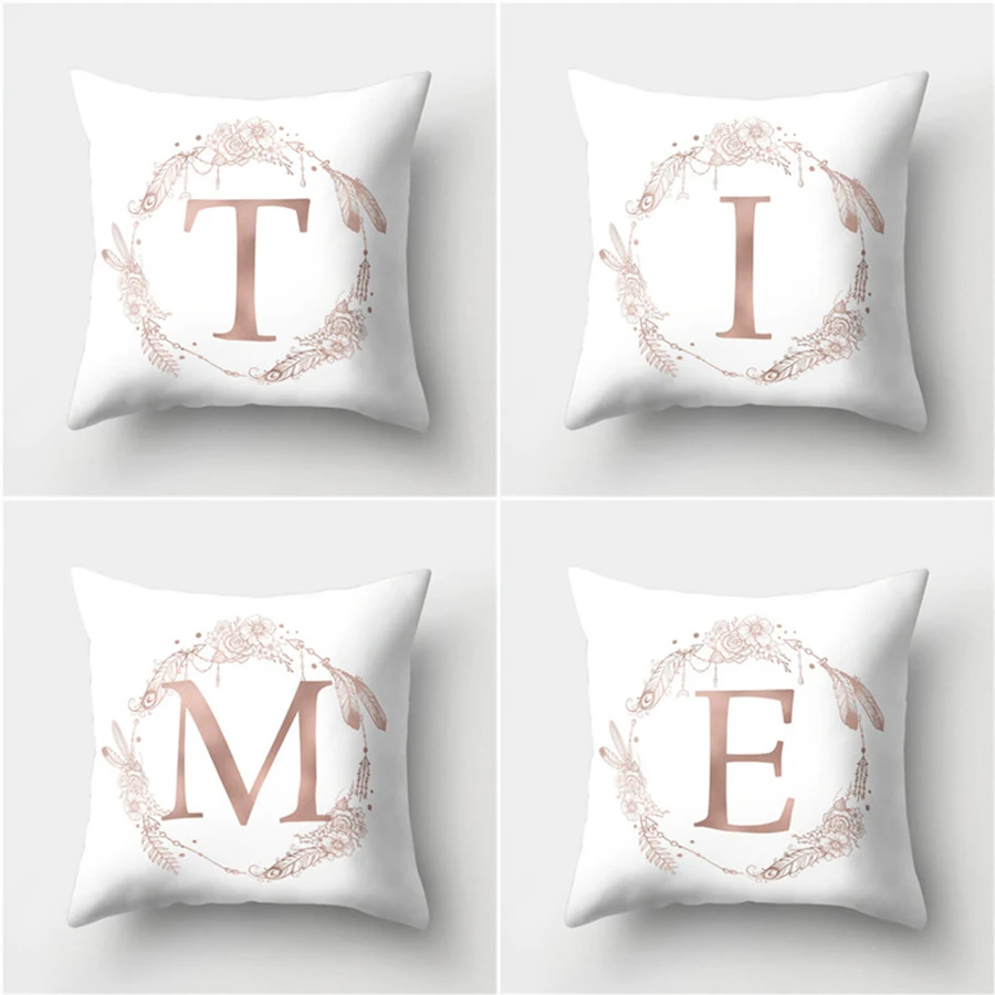 

Kids Room Decoration Letter Pillow English Alphabet Children Almofada Coussin Plush Fabric Cushion for Birthday Party Supplies