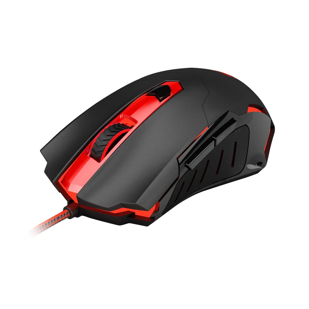 Botões de Alta Mouse para Computador Usb com Fio Redragon Gaming Mouse Ergonômico 7200 Dpi Led Retroiluminado 6 Precisão Gamer Portátil M705 - Imagem 3