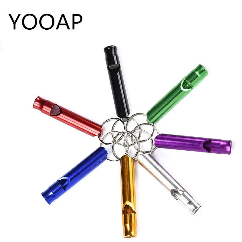 

YOOAP Pet training whistle puppy sound portable flute aluminum alloy random color anti-lost dog coach