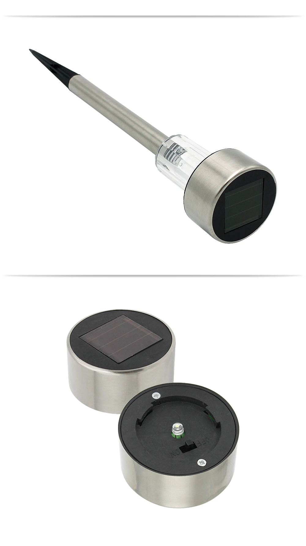 Solar ao ar Solar para a Luz do Ponto ao ar Luz do Jardim de Energia Lote Inoxidável Solar Gramado Livre Lâmpada Paisagem Quintal 5 Pçs - Aço 6 Cheap solar lamp