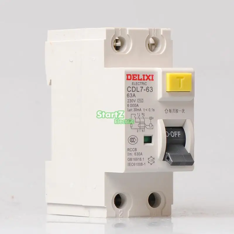 63A 2P RCCB автоматический выключатель CDL7 63 DELIXI|circuit breaker|63a 2pdelixi circuit breaker |