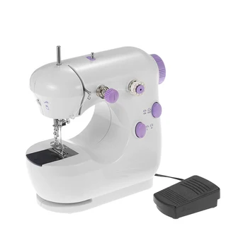 

New Mini Handheld Sewing Machines Dual Speed Double Thread Multifunction EU Electric Mini Automatic Tread Rewind Sewing Machine