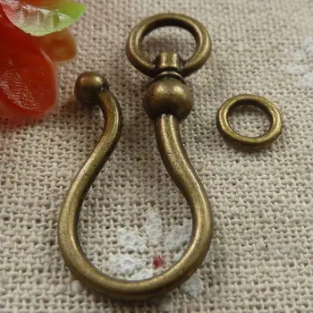 

60 sets bronze plated nice clasps 8x8`38x15mm #1853