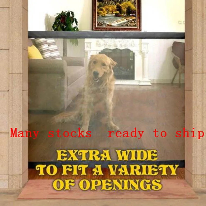 2018 font b Pet b font Gate Dog Gate Mesh Magic The Ingenious For Dogs Safe
