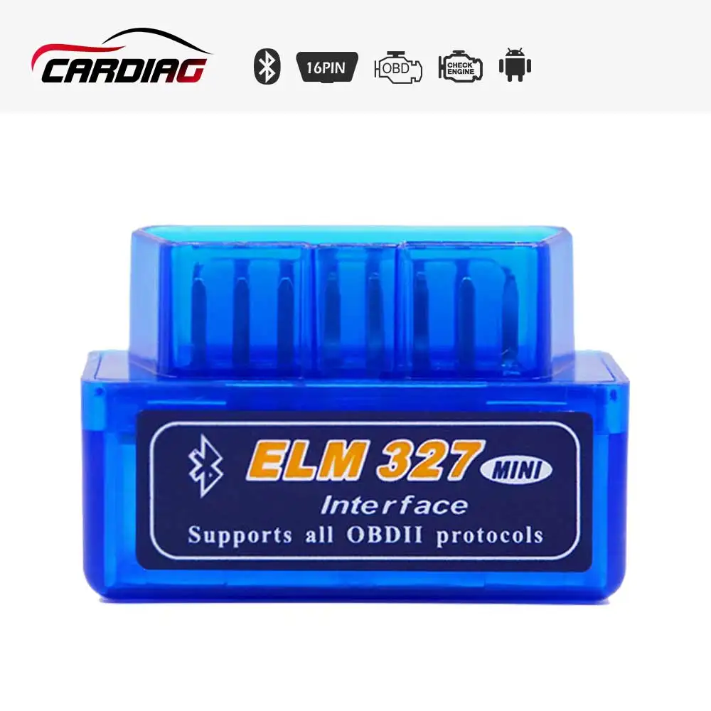 ELM327 V1.5 с чипом PICI8F25K80 Супер Мини ELM327 Bluetooth OBDII OBD2 диагностический инструмент для Android Крутящий момент Автомобильный сканер кода - Цвет: Красный