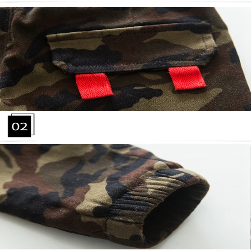 Baby Boys and childrens jeans Pants clothes In the winter Red camouflage Plus sweat pants kids jeans Clothing (13)