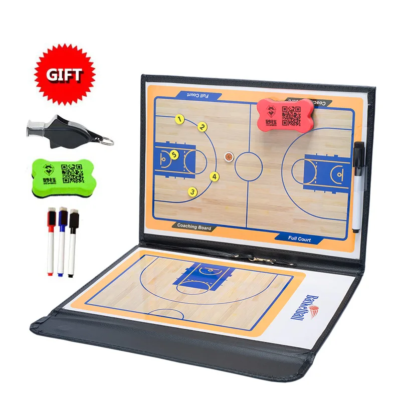 Basketball Zipper Board Referee Tactical Board Professional Basketball Coach Board Double side