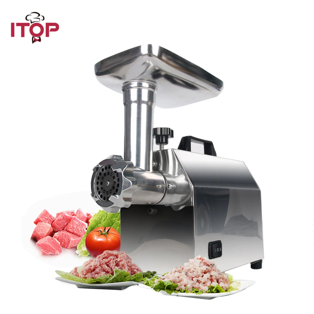 

ITOP Electric Meat Grinder Stainless Steel Food Mincer ,140W Sausage Stuffers Household Food Filling Machine EU/US/UK Plug