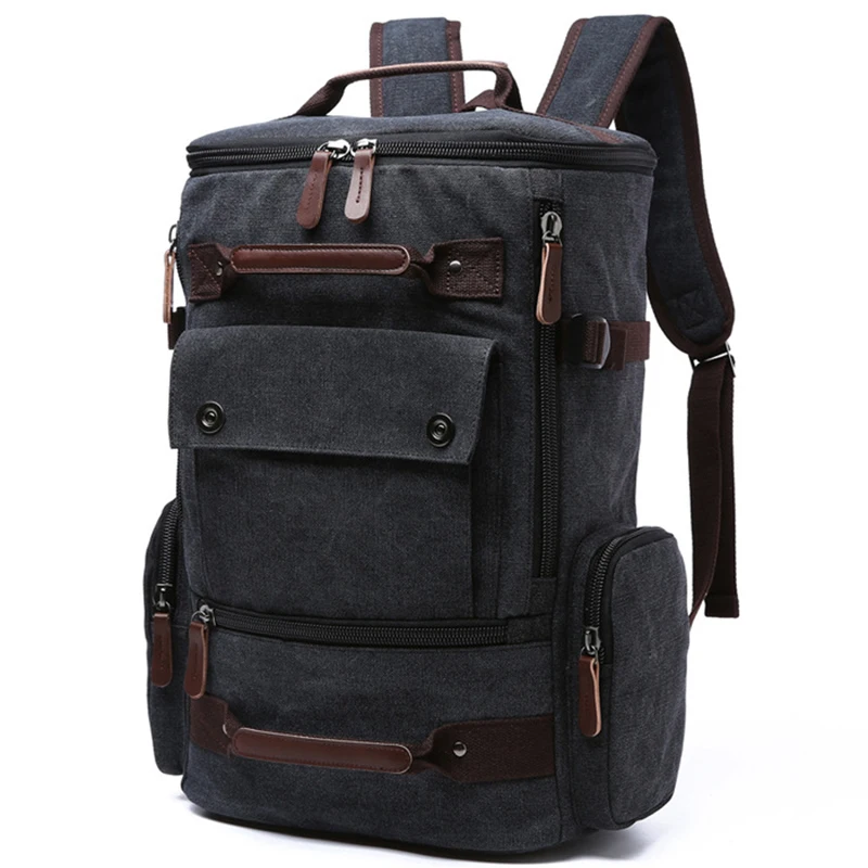 Men font b Laptop b font font b Backpack b font 15 Inch Rucksack Canvas School