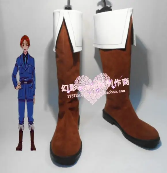APH Axis Powers Hetalia Prussia/Итальянский карнавальный костюм Ботинки для косплея Обувь