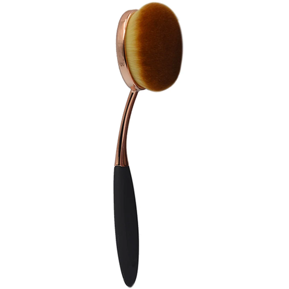 

Professional 1 pcs Rose Gold Oval Makeup Brushes Extremely Soft Makeup Brush Set Foundation Powder Brush Kit