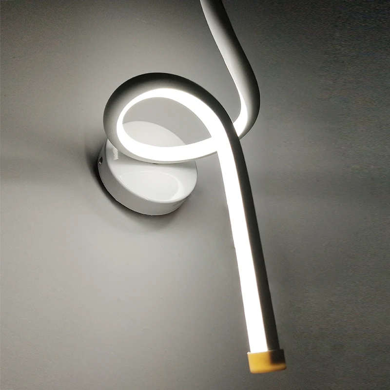 Светодиодный современный светодиодный настенные лампы простой прикроватный светильник гибкость настенный светильник, чтение светильник Освещение в помещении белый Цвет ночной Светильник