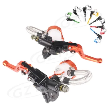 

CNC 7/8" 22mm Brake Clutch Levers Master Cylinder Reservoir Universal For 100cc. to 400 cc Sport Street Dirt Bike