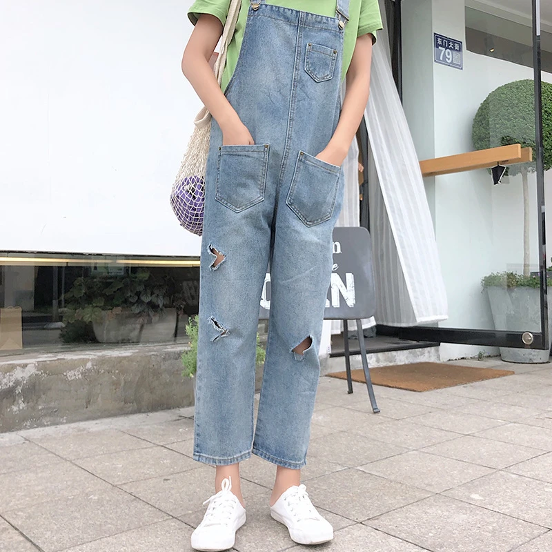 womens denim boyfriend overalls